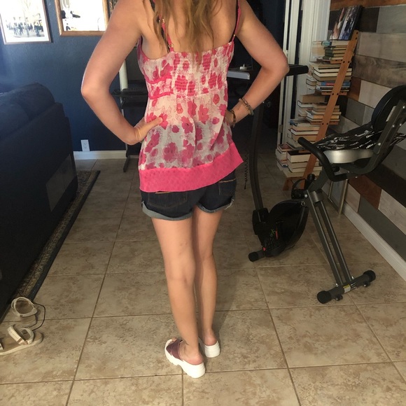 Guess Sheer Tank Top - Sz S-M - Picture 8 of 9